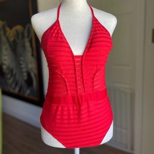 Red Hot Mesh Swimsuit